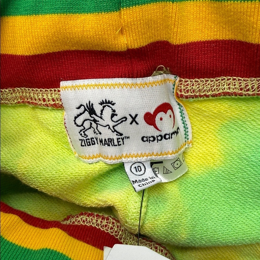 Appaman Green and Yellow Tie-Dye Kids Athletic Shorts NWT size 10 - Picture 4 of 6